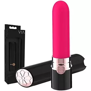 Bullet Vibrator, Iusmnur Mini Lipstick Clitorial Stimulation Toys, Rechargeable Waterproof G Spot Vibrator with 10 Vibration Mod