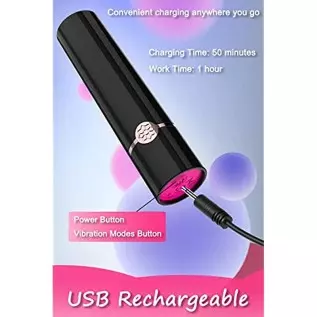 Bullet Vibrator, Iusmnur Mini Lipstick Clitorial Stimulation Toys, Rechargeable Waterproof G Spot Vibrator with 10 Vibration Mod Bullet Vibrator, Iusmnur Mini Lipstick Clitorial Stimulation Toys, Rechargeable Waterproof G Spot Vibrator with 10 Vibration Mod