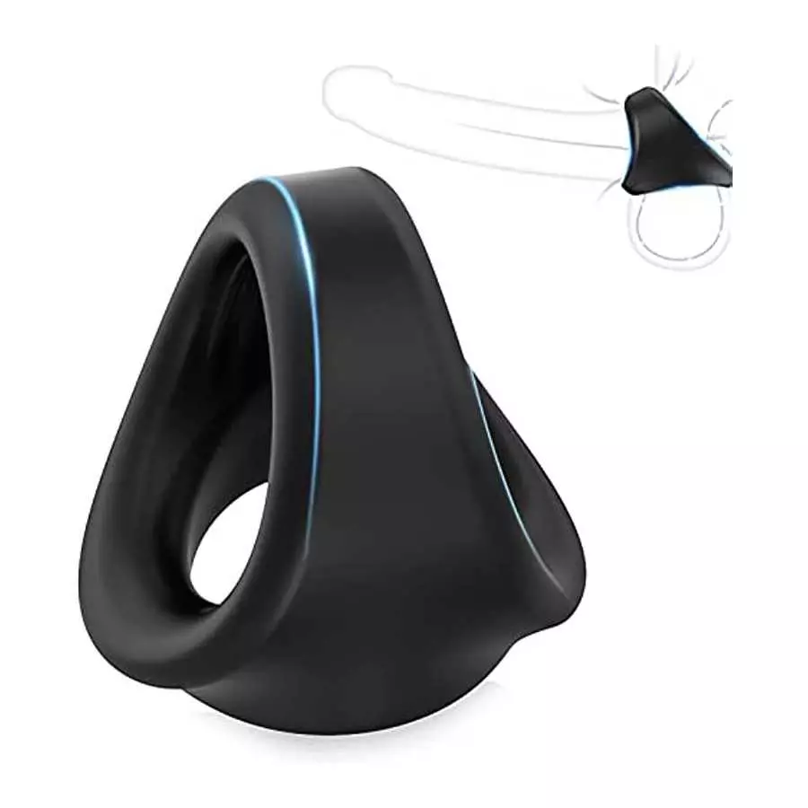 Silicone Penis Ring for Men, 3 in 1 Ultra Soft Stretchy Cock Ring Penis Enlargers, Sex Toy for Men & Couples, Premium Stretchy,