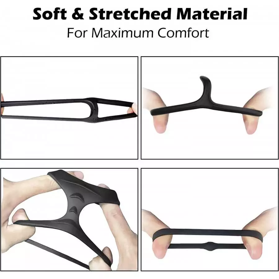 Silicone Penis Rings Set, KUSHOR 7 PCS Ultra Soft Stretchy Men's Cock Ring for Harder Longer Stronger Erection - Better Sex - Pr