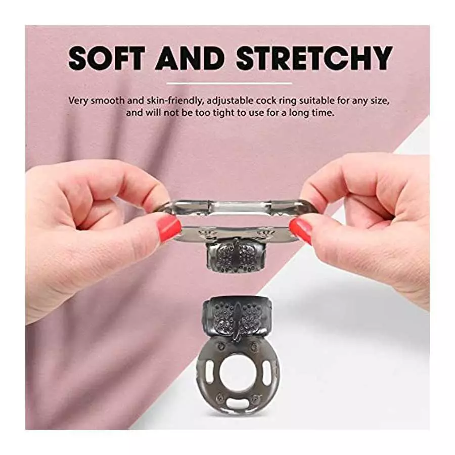 Cock Ring Set - 2X Vibrating Cock Ring for Everyone with Clit Stimulator, for Increased Stamina & Enhanced Erections - Sex Toys
