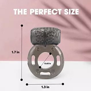 Cock Ring Set - 2X Vibrating Cock Ring for Everyone with Clit Stimulator, for Increased Stamina & Enhanced Erections - Sex Toys