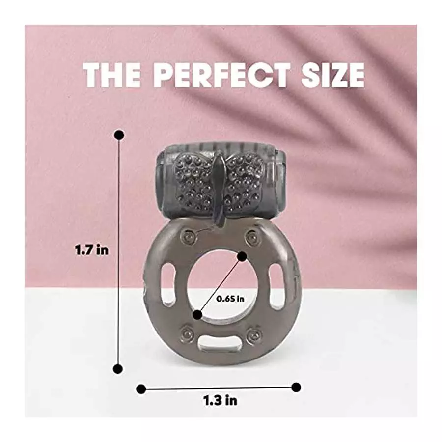 Cock Ring Set - 2X Vibrating Cock Ring for Everyone with Clit Stimulator, for Increased Stamina & Enhanced Erections - Sex Toys