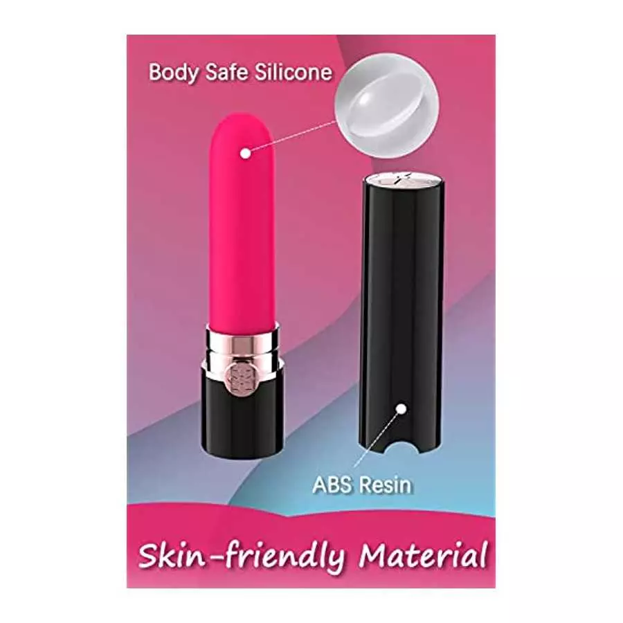 Bullet Vibrator, Iusmnur Mini Lipstick Clitorial Stimulation Toys, Rechargeable Waterproof G Spot Vibrator with 10 Vibration Mod