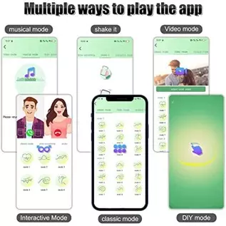 Vibrating Cock Ring, Yonhey Rechargeable Silicone Penis Rings Vibrator with 9 Vibrating Modes, Penis Enlargers Erect Support Rin