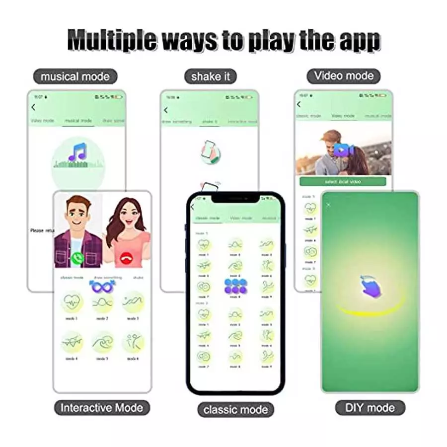 Vibrating Cock Ring, Yonhey Rechargeable Silicone Penis Rings Vibrator with 9 Vibrating Modes, Penis Enlargers Erect Support Rin