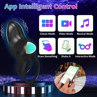 Vibrating Cock Ring, Silicone Penis Ring for Men Clitoral Couple Vibrator with 9 Vibrating Modes, Dreamyslut Adult Sex Toys for