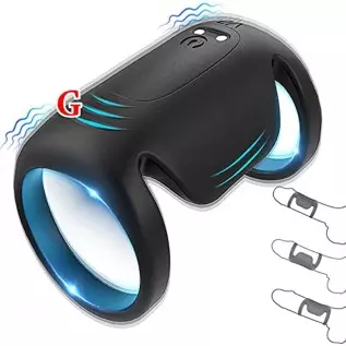 Multi-Wearable Vibrating Cock Ring Penis Ring Vibrator, Tanshunly Adult Male Couples Sex Toys for Men Couple Pleasure, Mini Sili