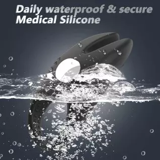 Silicone Penis Ring for Men Vibrating Cock Ring with Rabbit Design, Rechargeable Penis Ring Vibrator with 10 Vibration Modes, CU