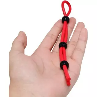 Ufilter 3 Pcs Adjustable Cock Ring Set, Reusable Silicone Beaded Penis Rope, Lasting Dick Erection Ejaculation Delay Trainer, Ad