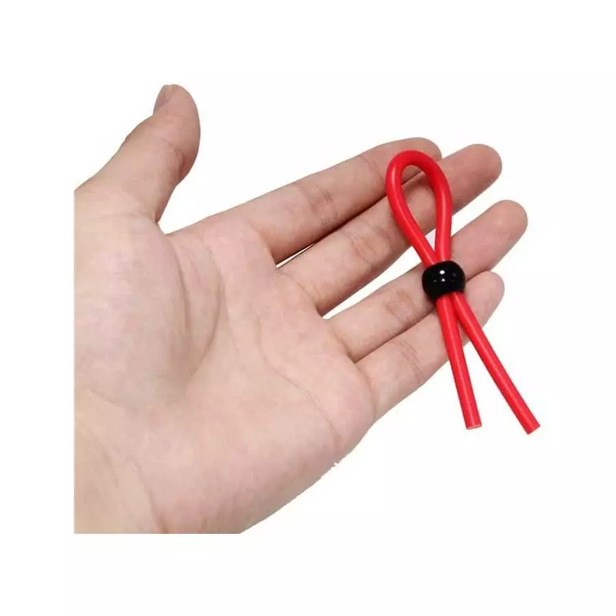 Ufilter 3 Pcs Adjustable Cock Ring Set, Reusable Silicone Beaded Penis Rope, Lasting Dick Erection Ejaculation Delay Trainer, Ad