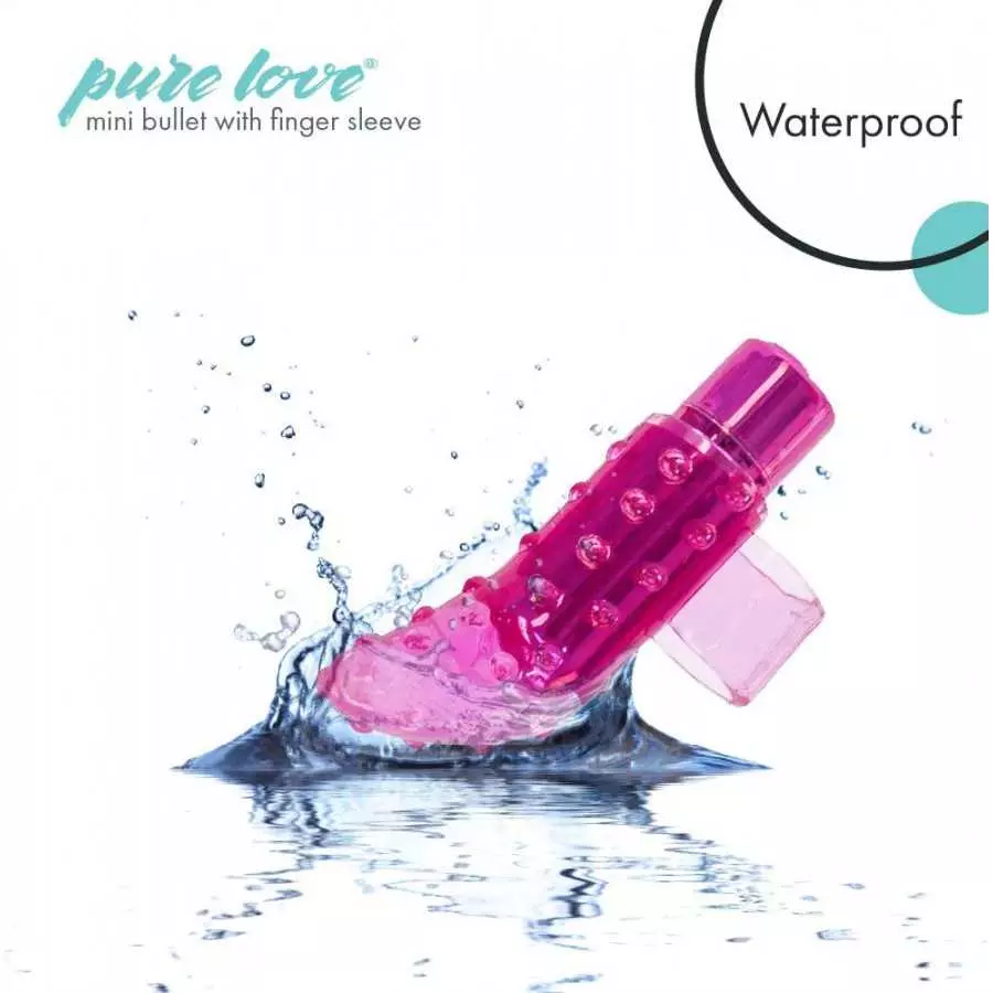 Pure Love Portable Finger Vibrator, Rechargeable, Purple