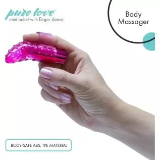 Pure Love Portable Finger Vibrator, Rechargeable, Purple Pure Love Portable Finger Vibrator, Rechargeable, Purple