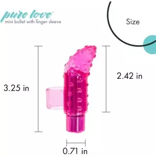Pure Love Portable Finger Vibrator, Rechargeable, Purple Pure Love Portable Finger Vibrator, Rechargeable, Purple