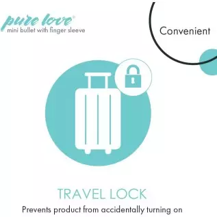 Pure Love Portable Finger Vibrator, Rechargeable, Purple Pure Love Portable Finger Vibrator, Rechargeable, Purple