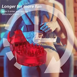 Vibrating Cock Ring with Bull Design, Silicone Penis Ring Vibrator Male Masturbator Adult Sex Toy for for Longer Harder Stronger