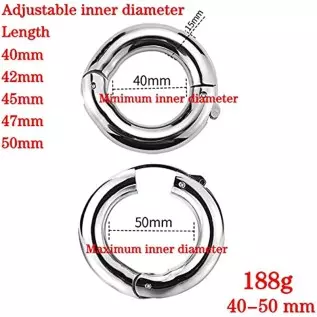 Stainless Steel Penis Ring,Sex Toys Male Cockring Penis Loop,Penis Rings,Male Enhancer Ring Ball,Wearable Adjustable Man Ball St