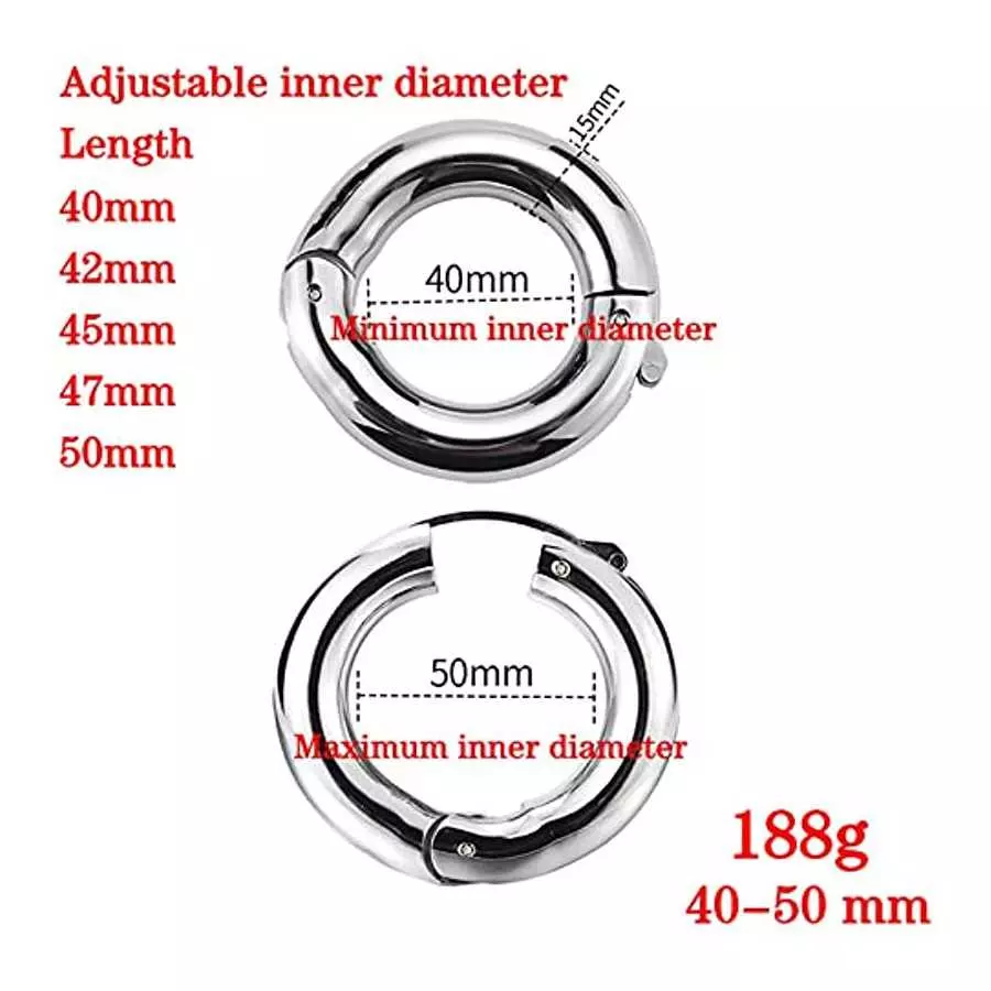 Stainless Steel Penis Ring,Sex Toys Male Cockring Penis Loop,Penis Rings,Male Enhancer Ring Ball,Wearable Adjustable Man Ball St