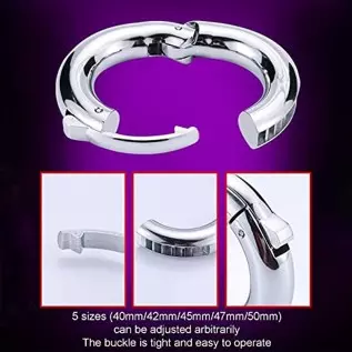 Stainless Steel Penis Ring,Sex Toys Male Cockring Penis Loop,Penis Rings,Male Enhancer Ring Ball,Wearable Adjustable Man Ball St