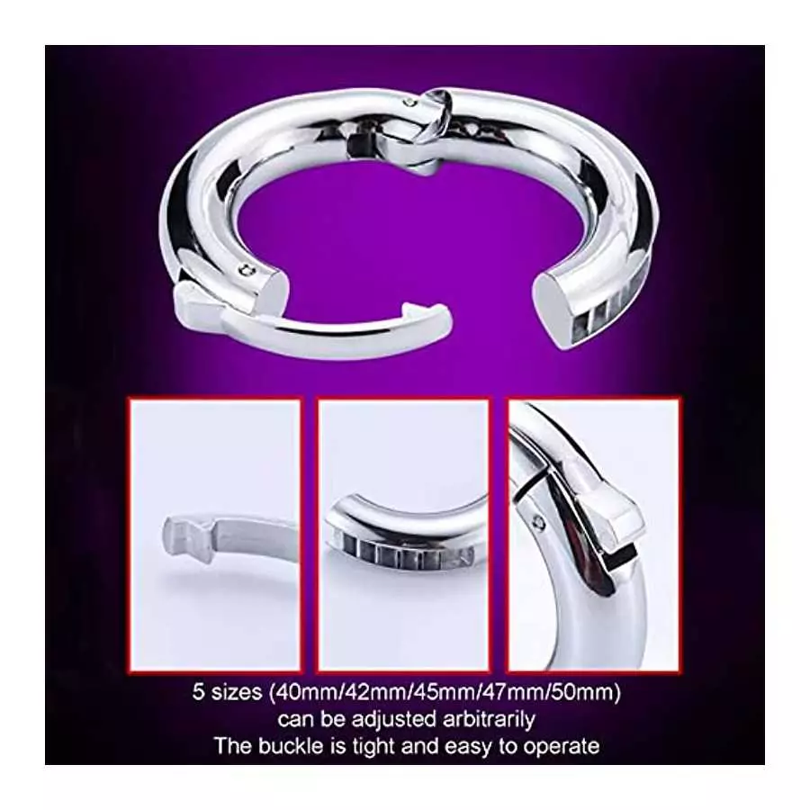 Stainless Steel Penis Ring,Sex Toys Male Cockring Penis Loop,Penis Rings,Male Enhancer Ring Ball,Wearable Adjustable Man Ball St