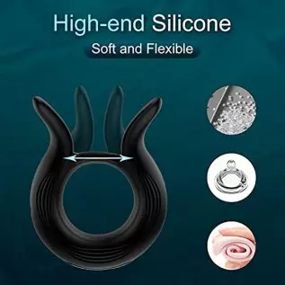 Vibrating Cock Ring Vibrator Sex Toys for Male Men Couples 10 Modes with Remote Control, VOBJOY Vibrating Penis Ring Adult Senso