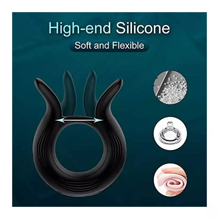 Vibrating Cock Ring Vibrator Sex Toys for Male Men Couples 10 Modes with Remote Control, VOBJOY Vibrating Penis Ring Adult Senso