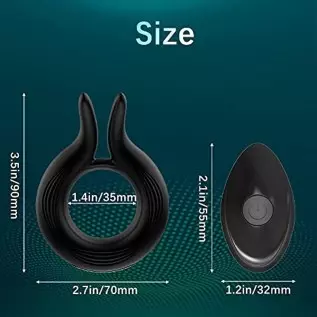 Vibrating Cock Ring Vibrator Sex Toys for Male Men Couples 10 Modes with Remote Control, VOBJOY Vibrating Penis Ring Adult Senso