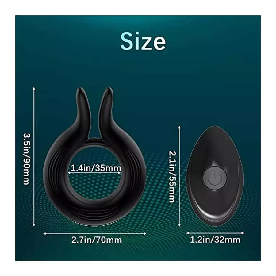 Vibrating Cock Ring Vibrator Sex Toys for Male Men Couples 10 Modes with Remote Control, VOBJOY Vibrating Penis Ring Adult Senso