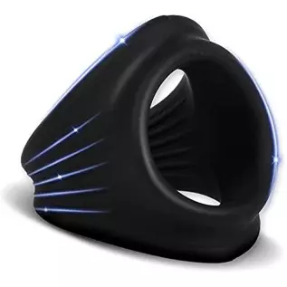 3 in 1 Penis Ring for Men, Ultra Soft Premium Silicone Cock Ring, Longer Harder Stronger , Long Lasting Men Sex Toy, Sex Toy for