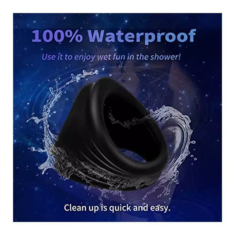 3 in 1 Penis Ring for Men, Ultra Soft Premium Silicone Cock Ring, Longer Harder Stronger , Long Lasting Men Sex Toy, Sex Toy for