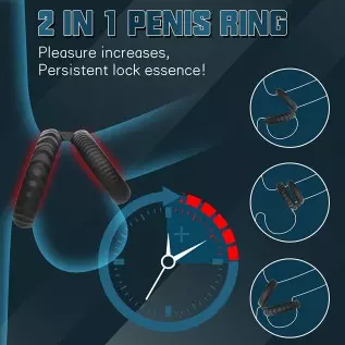 Silicone Penis Rings Set,Dovelo 3 in 1 Penis Ring and Silicone Dual Cock Ring for Men Longer Lasting Erection, Adult Sex Toys fo