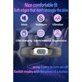 Cock Ring Vibrating Penis Rings - Male Sex Toy with 10 Modes Male Delayed Orgasm Toys Silicone Waterproof Vibration Sex Toys for
