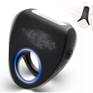 Vibrating Penis Cock Ring Men Sex Toys for Couples Pleasure, Super C-Rings Bullet Vibrator with 10 Intense Vibration Modes Males