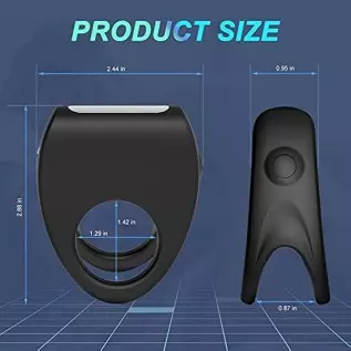 Vibrating Penis Cock Ring Men Sex Toys for Couples Pleasure, Super C-Rings Bullet Vibrator with 10 Intense Vibration Modes Males