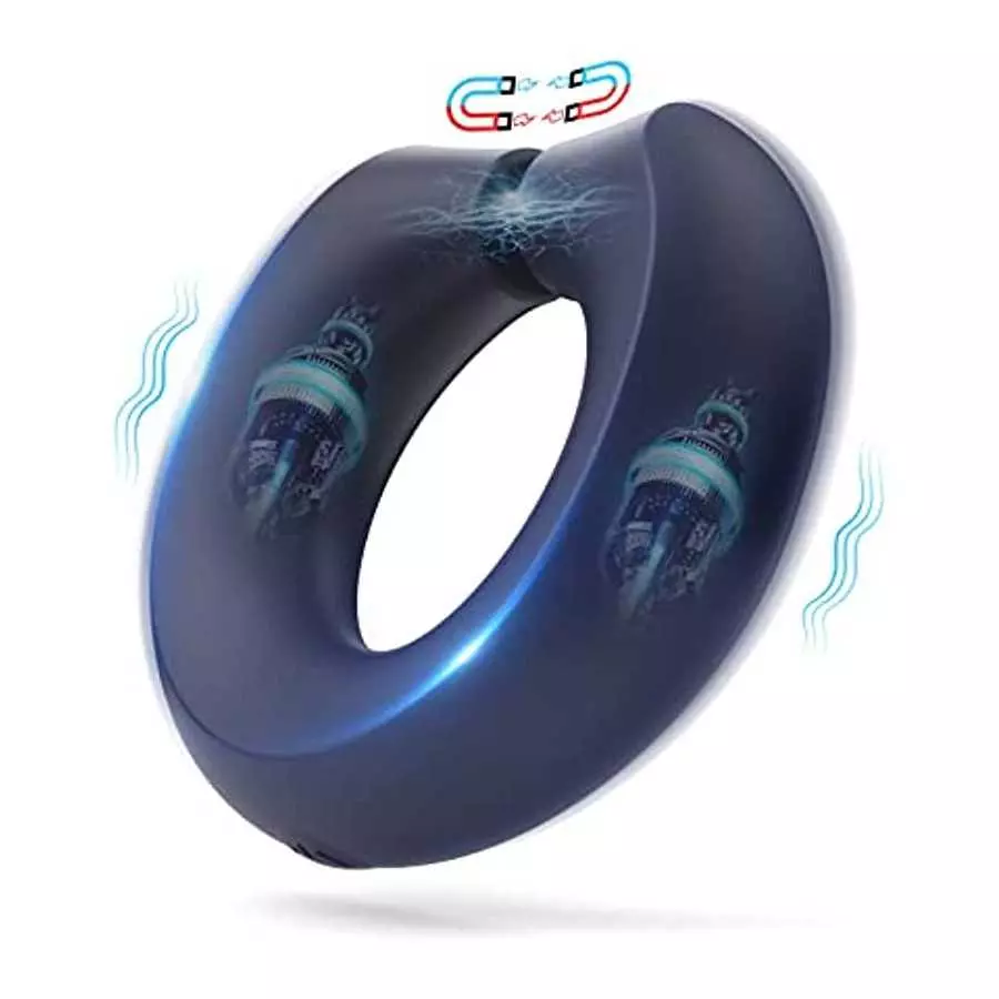 Penis Rings,SHEHEME Vibrating Cock Ring for Men with Magnetic Adsorption Adjustment,10 Vibration Modes,Rechargeable Waterproof S Penis Rings,SHEHEME Vibrating Cock Ring for Men with Magnetic Adsorption Adjustment,10 Vibration Modes,Rechargeable Waterproof S