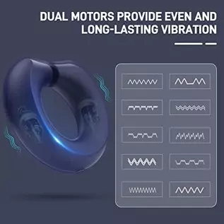 Penis Rings,SHEHEME Vibrating Cock Ring for Men with Magnetic Adsorption Adjustment,10 Vibration Modes,Rechargeable Waterproof S Penis Rings,SHEHEME Vibrating Cock Ring for Men with Magnetic Adsorption Adjustment,10 Vibration Modes,Rechargeable Waterproof S