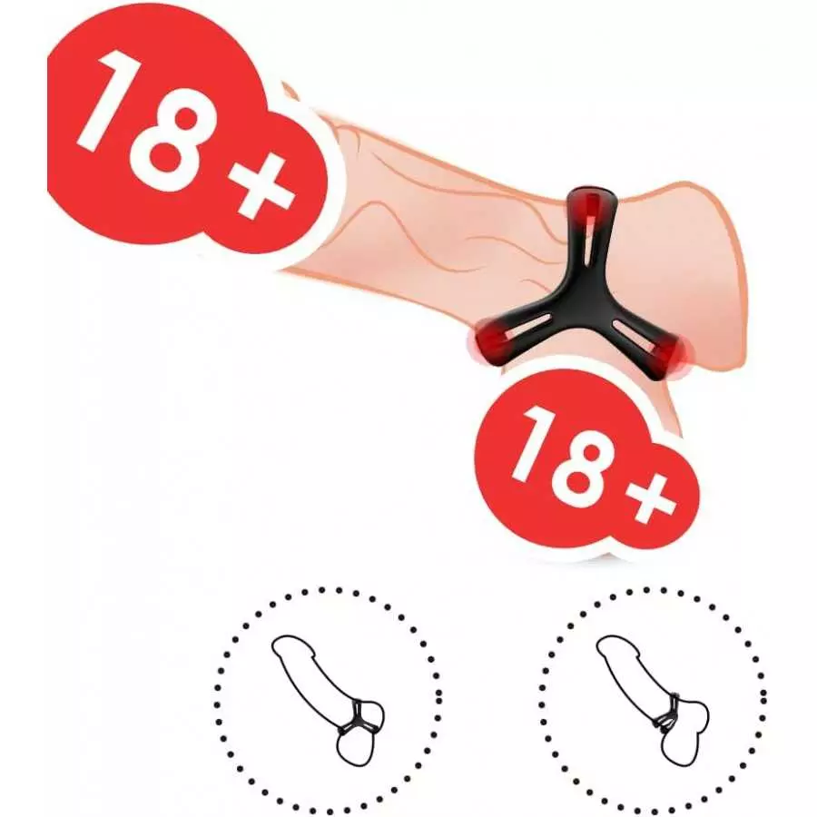 Roll Over Image to Zoom in Silicone Penis Ring for Men, Ultra Soft Stretchy Cock Ring, Sex Toy for Men，4 Different Sizes Cock Ri