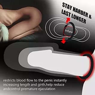 8 PCS Penis Ring Cock Ring Set for Men Sex, PATTNIUM Longer Harder Stronger Erection Cock Ring for Sex Men Erection Enhancing an