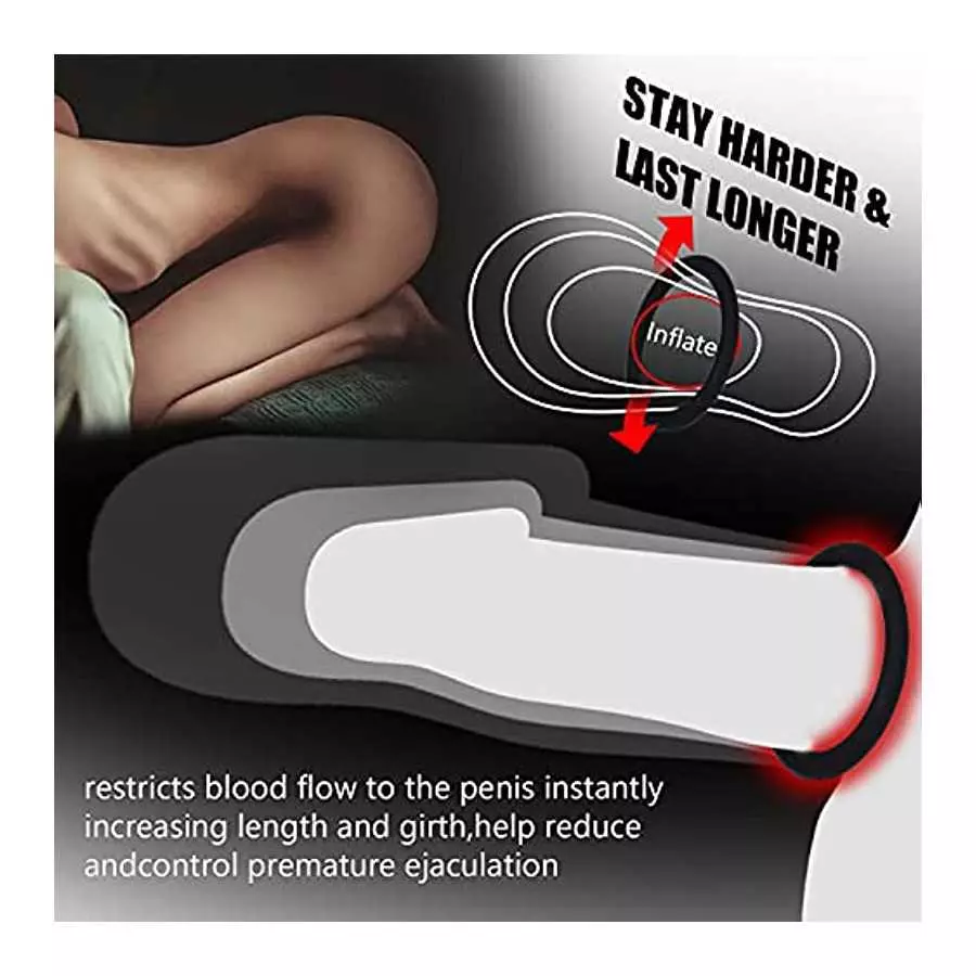 8 PCS Penis Ring Cock Ring Set for Men Sex, PATTNIUM Longer Harder Stronger Erection Cock Ring for Sex Men Erection Enhancing an