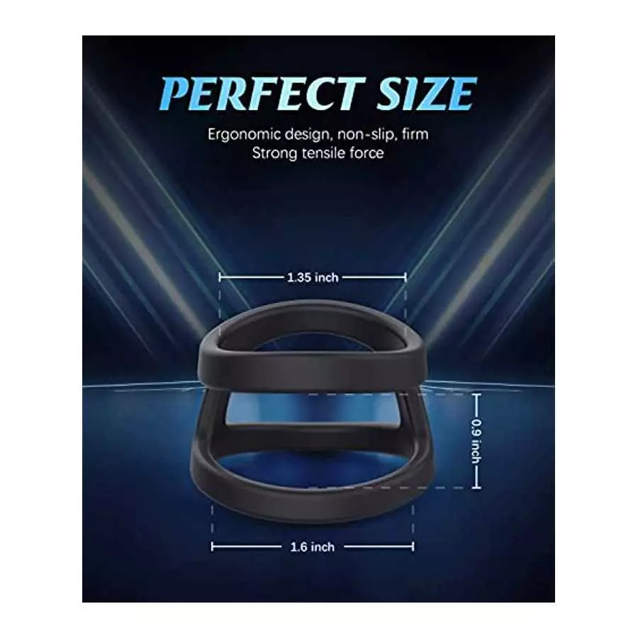 Silicone Penis Ring, Ultra Soft Stretchy Cock Rings Design for Stronger Pleasure Enhance, Longer Harder Erection, Adult Sensory