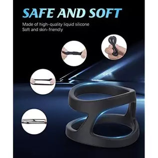Silicone Penis Ring, Ultra Soft Stretchy Cock Rings Design for Stronger Pleasure Enhance, Longer Harder Erection, Adult Sensory