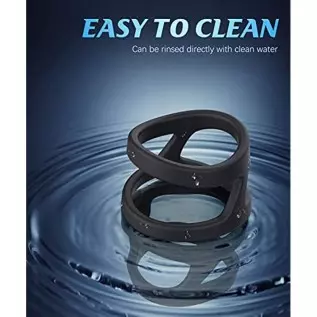 Silicone Penis Ring, Ultra Soft Stretchy Cock Rings Design for Stronger Pleasure Enhance, Longer Harder Erection, Adult Sensory