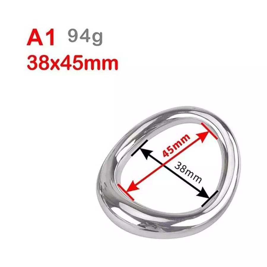 AZB Metal Cock Ring 3 Sizes of Penis Ring Irregular Design C Ring