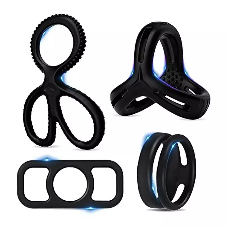 Silicone Cock Ring Male penis Sleeves 4 Pcs Silicone Cock Ring Male penis Sleeves 4 Pcs