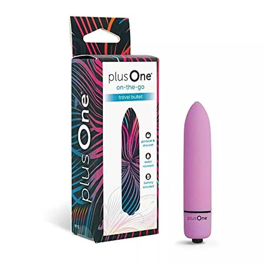 plusOne Travel Vibrating Bullet, Mini Body Massager,Lavender plusOne Travel Vibrating Bullet, Mini Body Massager,Lavender