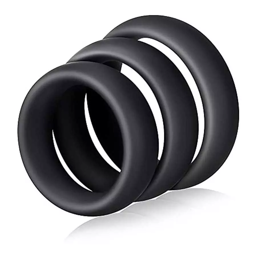 FST Silicone Cock Rings Set, Male Delaying Ejaculation Penis Rings Set for Erection Enhancing Stamina Prolonging FST Silicone Cock Rings Set, Male Delaying Ejaculation Penis Rings Set for Erection Enhancing Stamina Prolonging