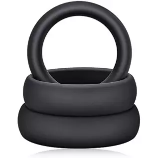 FST Silicone Cock Rings Set, Male Delaying Ejaculation Penis Rings Set for Erection Enhancing Stamina Prolonging