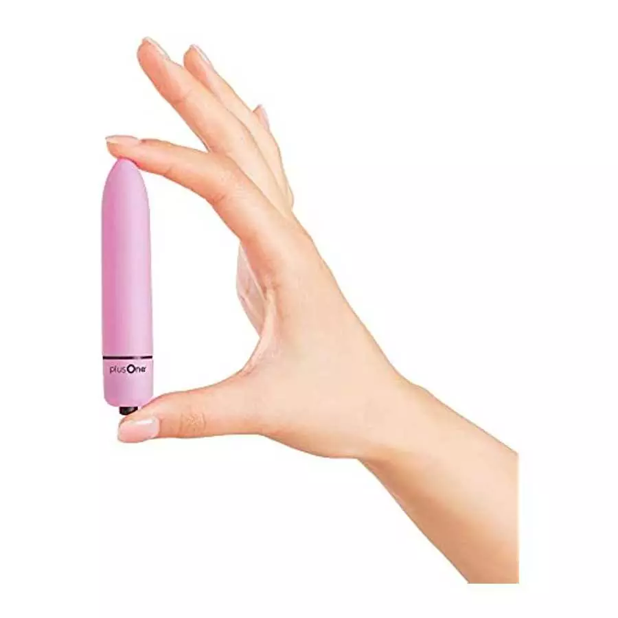 plusOne Travel Vibrating Bullet, Mini Body Massager,Lavender