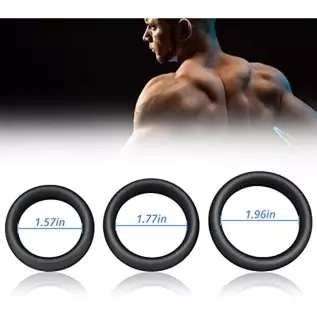 FST Silicone Cock Rings Set, Male Delaying Ejaculation Penis Rings Set for Erection Enhancing Stamina Prolonging