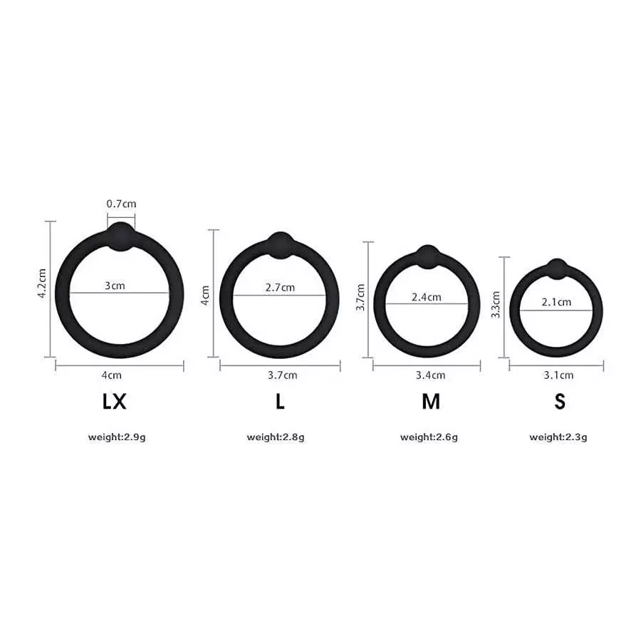 Silicone O-Ring- Cock Rings for Men Erection Sex Rubber Cock Rings Penis Rings Soft Silicone Sex Toy for Couples Penis Rings for